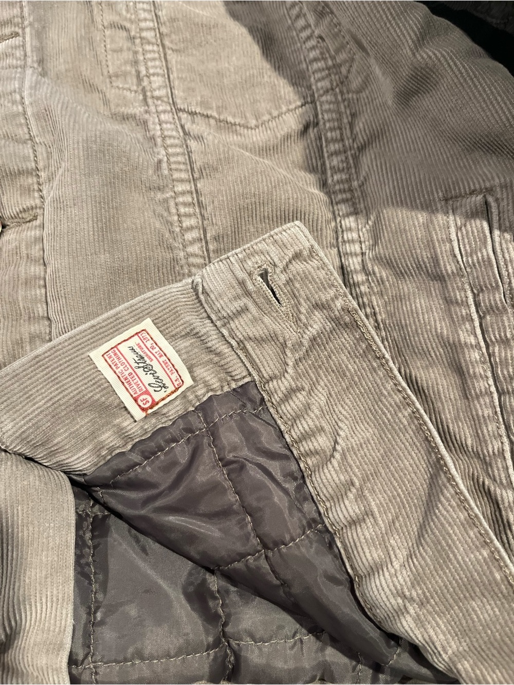 Levi Strauss Signature Quilted Lined Corduroy Trucker Jacket XL - Picture 9 of 12